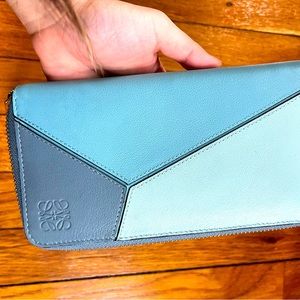 LOEWE Puzzle calfskin Long Wallet $950 95%New